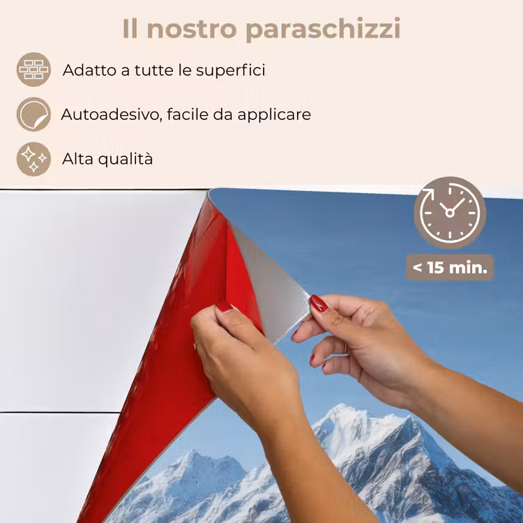 Paraschizzi cucina - Montagne - Neve - Inverno — 4