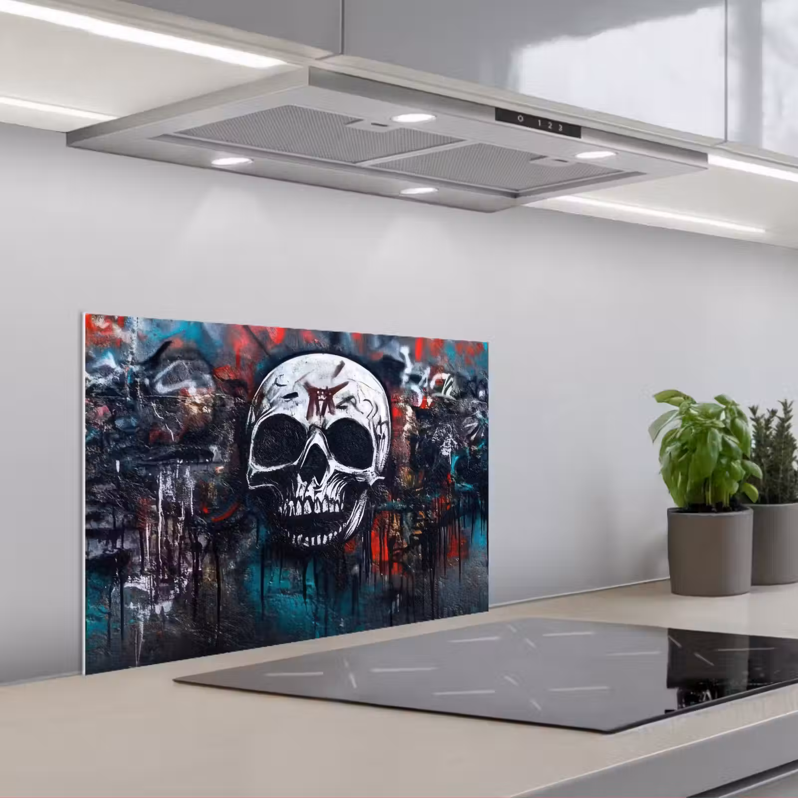 Paraschizzi cucina - Teschi - Graffiti - Astratto — 1