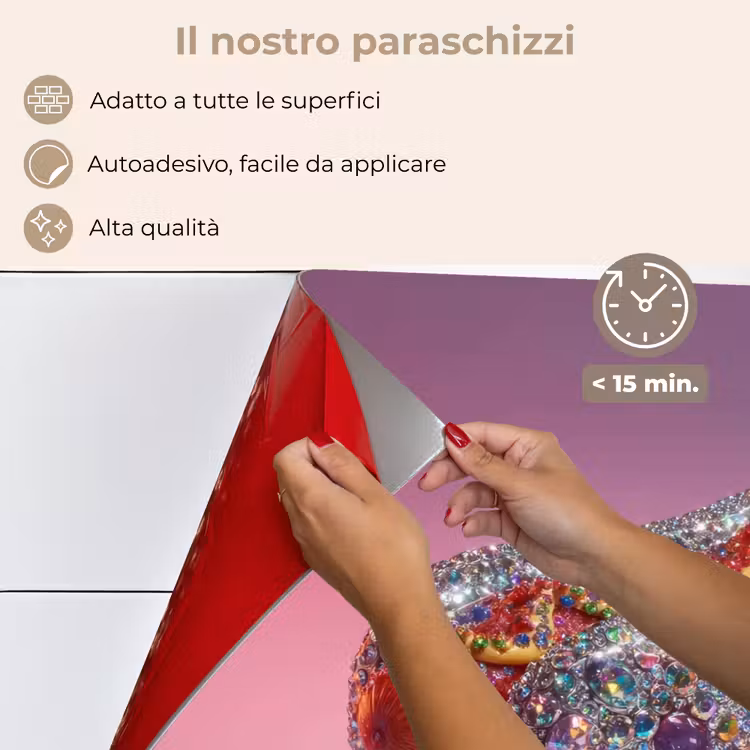 Paraschizzi cucina - Hot dog - Strass - Glitter - Viola — 4