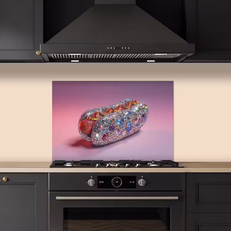 Paraschizzi cucina - Hot dog - Strass - Glitter - Viola — 5