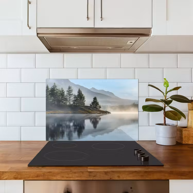 Paraschizzi cucina - Lago - Nebbia - Montagne - Paesaggio — 3