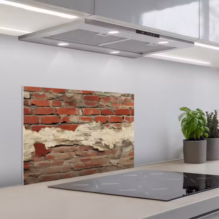 Paraschizzi cucina - Muro - Mattone - Intemperie — 1