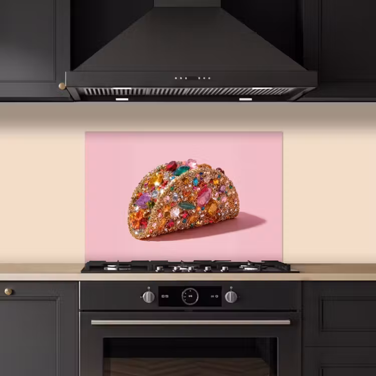 Paraschizzi cucina - Taco - Colorato - Gemme - Oro — 5