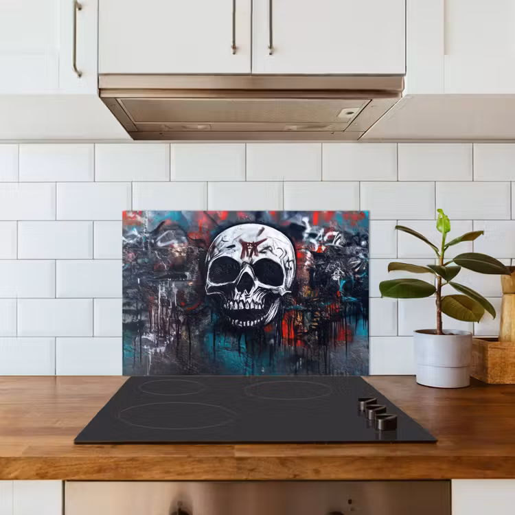 Paraschizzi cucina - Teschi - Graffiti - Astratto — 3