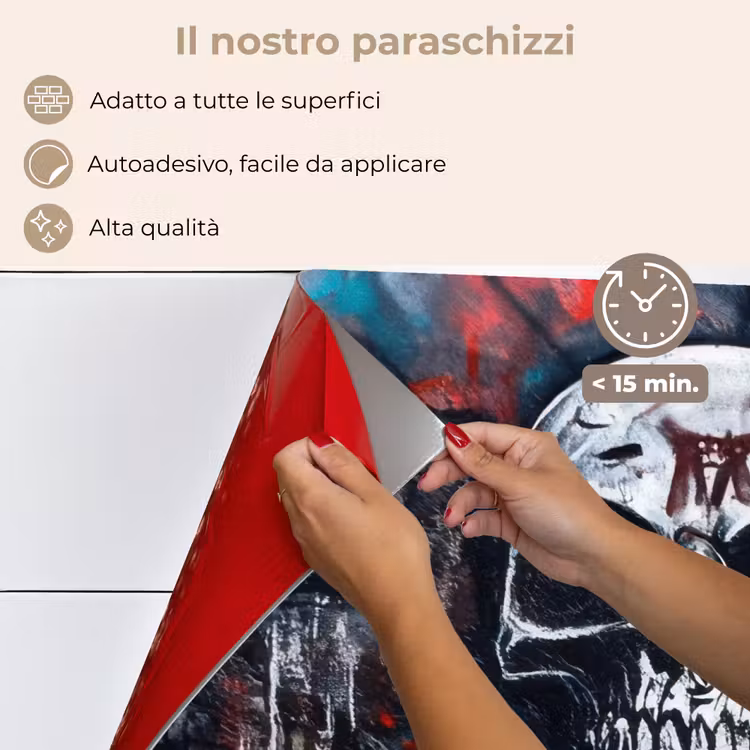 Paraschizzi cucina - Teschi - Graffiti - Astratto — 4