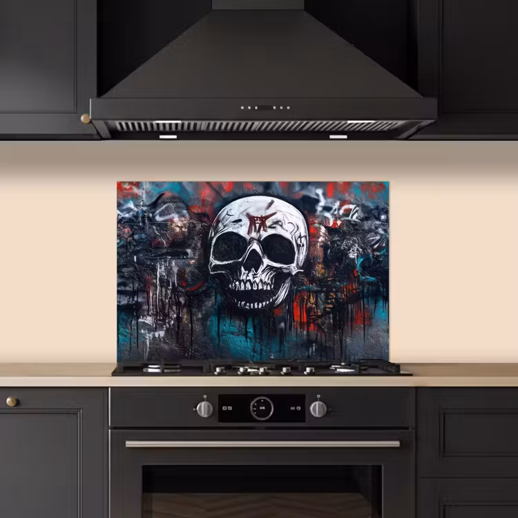 Paraschizzi cucina - Teschi - Graffiti - Astratto — 5