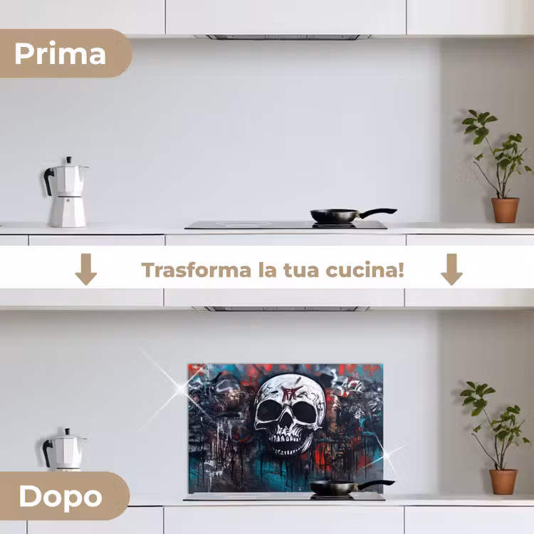 Paraschizzi cucina - Teschi - Graffiti - Astratto — 7