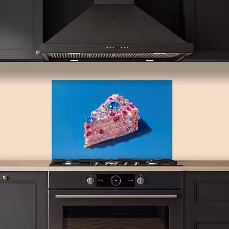 Paraschizzi cucina - Torta - Gemme - Glitter - Rosa — 5
