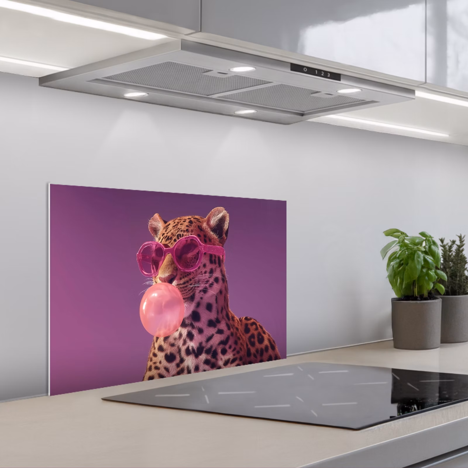 Paraschizzi cucina - Panther - Occhiali da sole - Chewing Gum Bubble - Rosa — 1