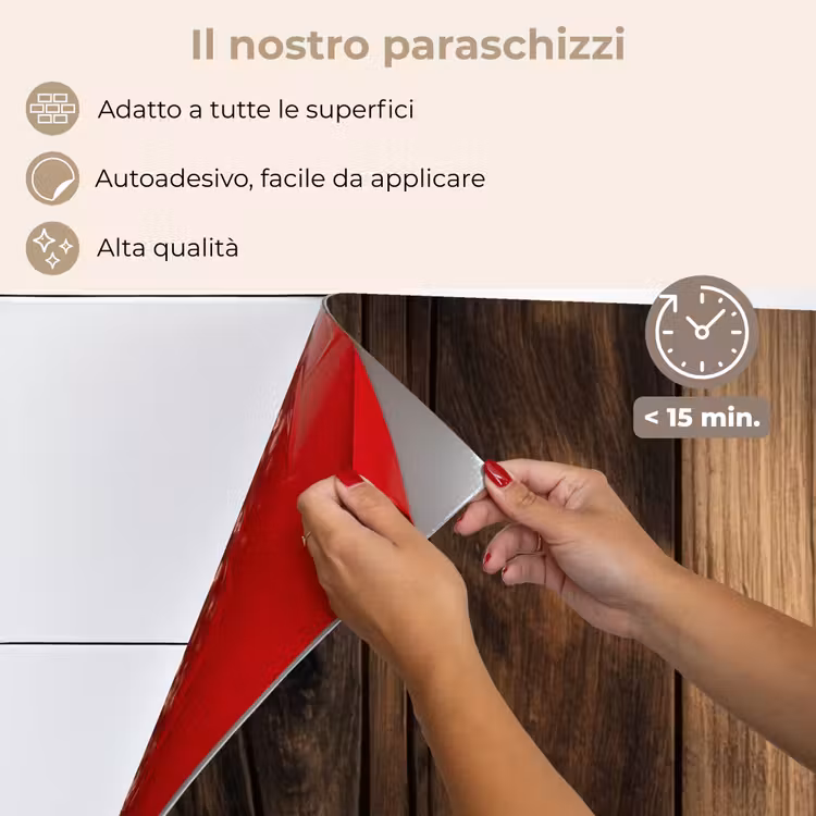 Paraschizzi cucina - Legno - Rustico - Tavole scure — 4