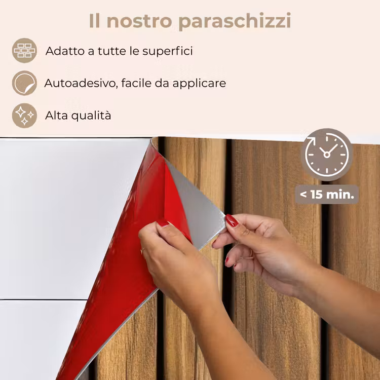 Paraschizzi cucina - Legno - Tavole - Toni naturali — 4