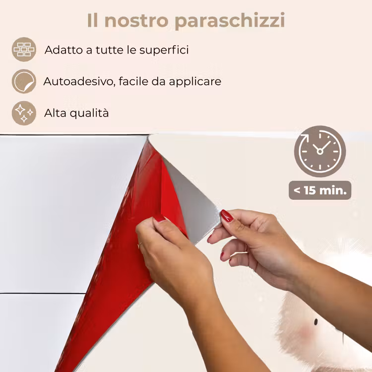 Paraschizzi cucina - Orso - Fiocco di neve - Bianco - Fluffy — 4