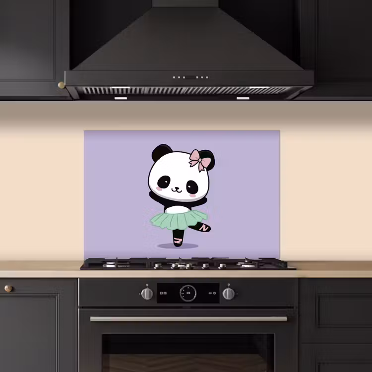 Paraschizzi cucina - Panda - Viola - Ornato - Kawaii — 5