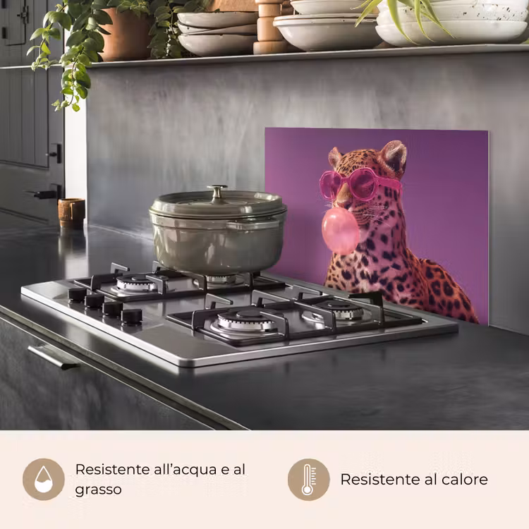 Paraschizzi cucina - Panther - Occhiali da sole - Chewing Gum Bubble - Rosa — 2