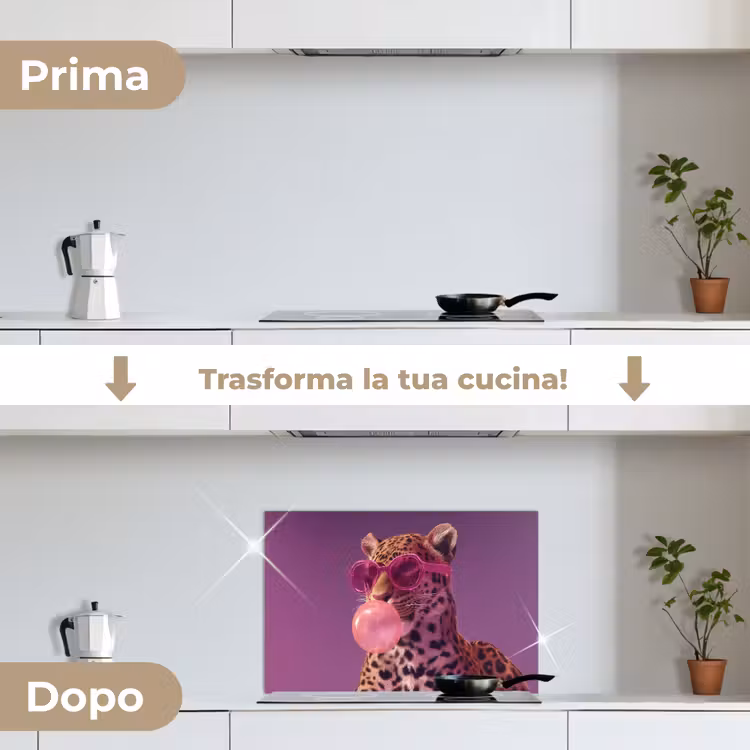 Paraschizzi cucina - Panther - Occhiali da sole - Chewing Gum Bubble - Rosa — 7
