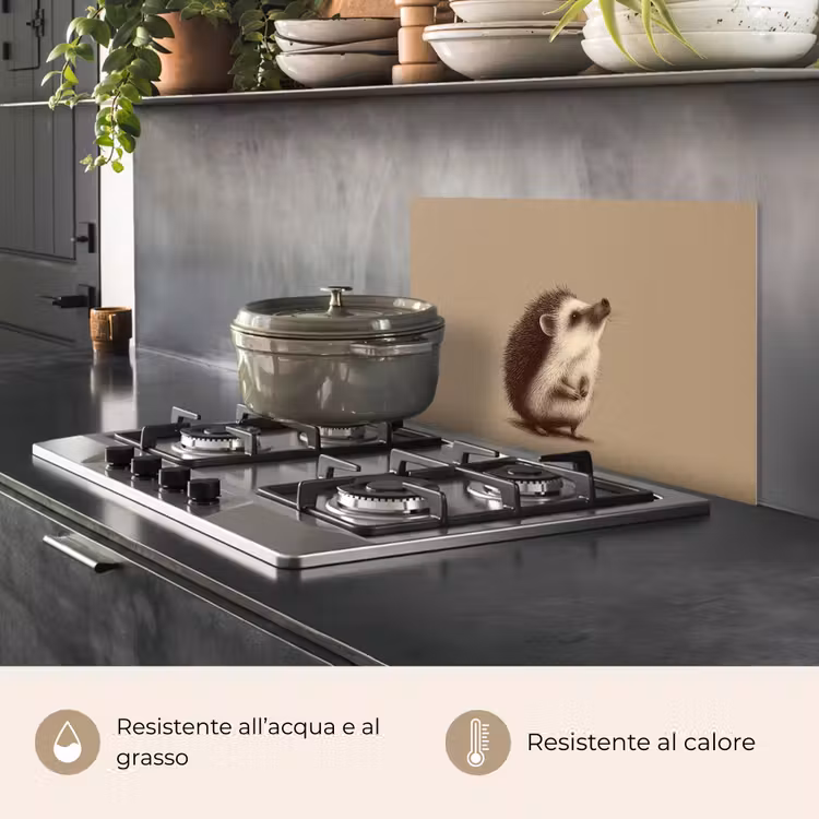 Paraschizzi cucina - Riccio - Muso - Marrone - Spine — 2