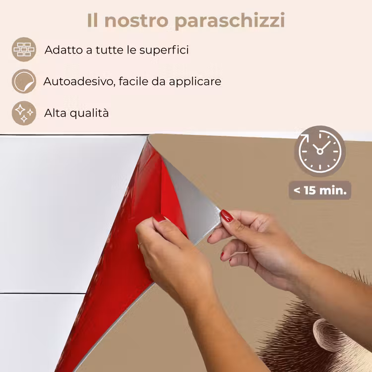 Paraschizzi cucina - Riccio - Muso - Marrone - Spine — 4