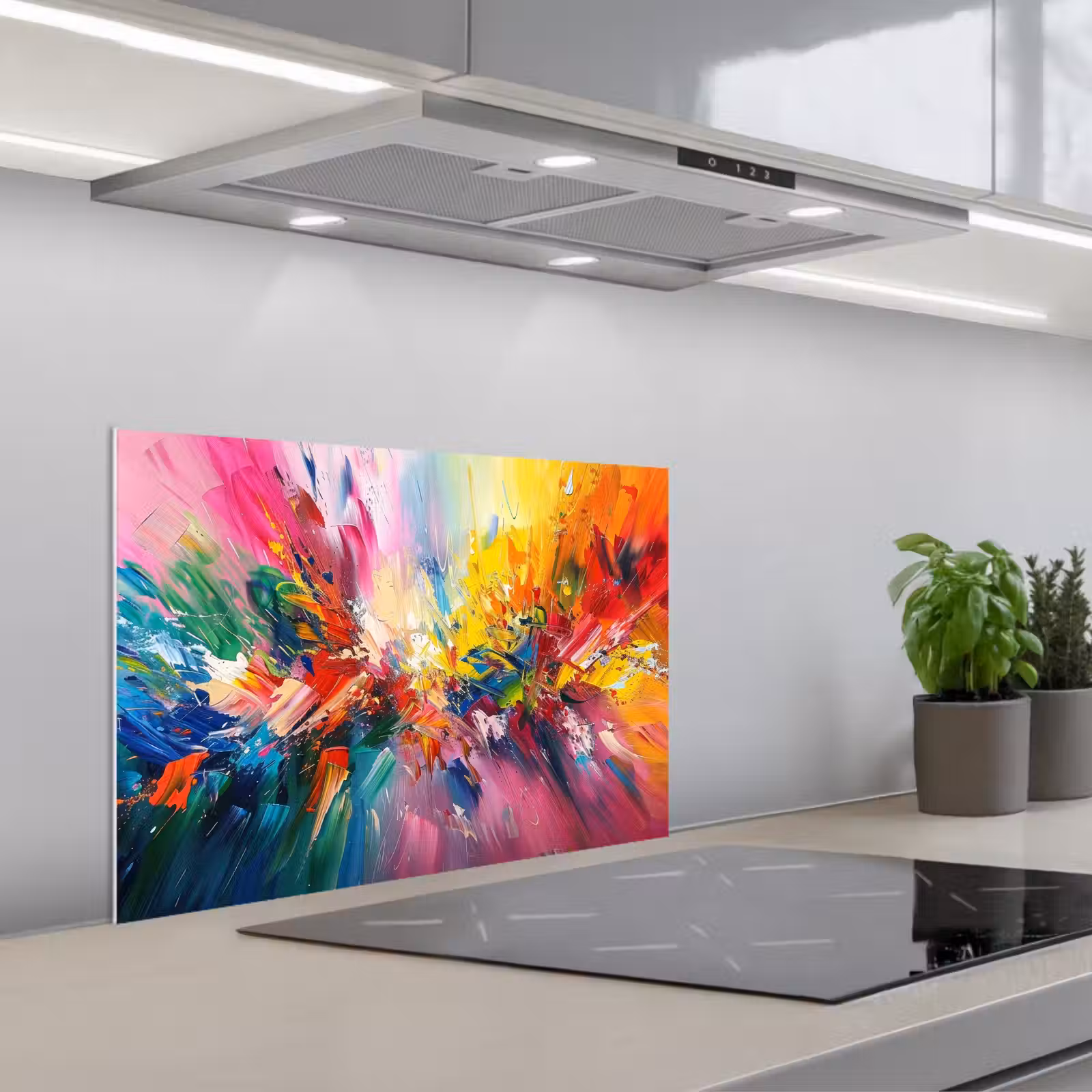 Paraschizzi cucina - Vernice - Colorata - Esplosione — 1