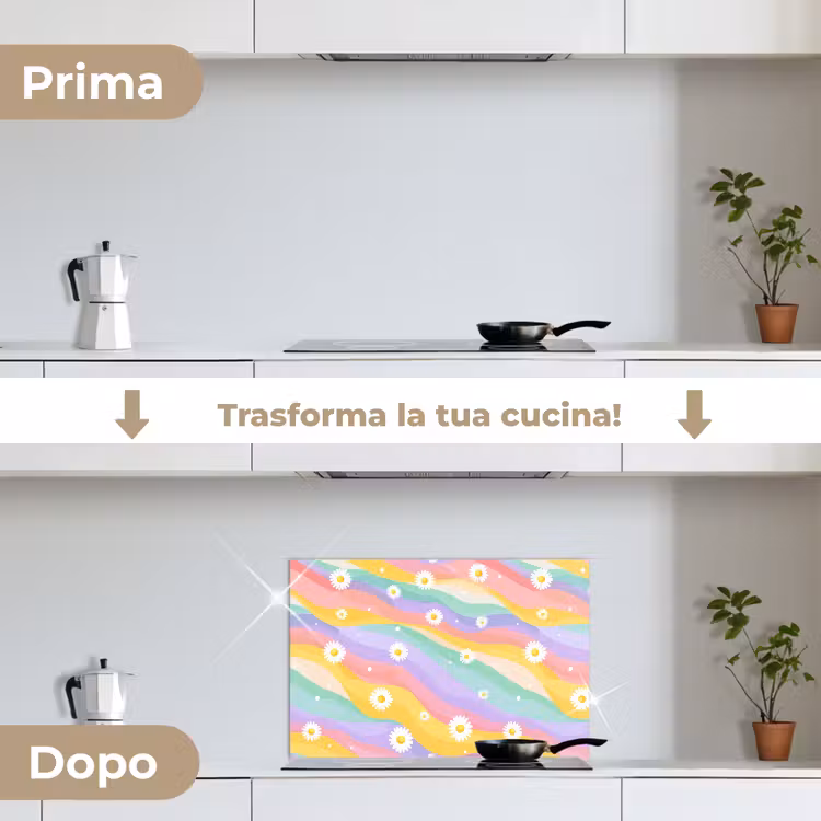 Paraschizzi cucina - Margherite - Colorate - Pastello — 7