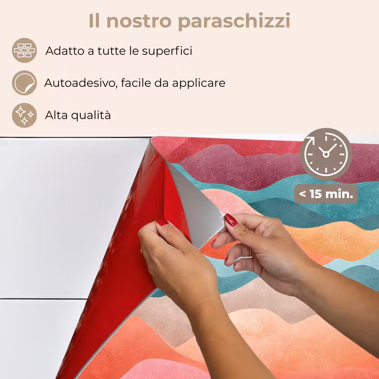 Paraschizzi cucina - Onde - Colorate - Astratte — 4