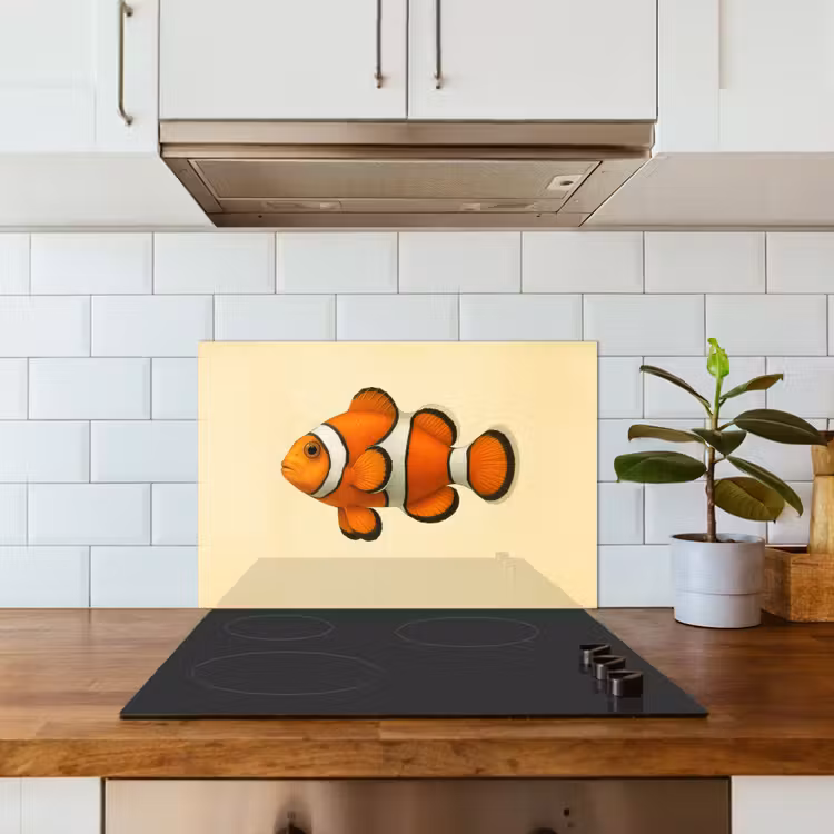 Paraschizzi cucina - Pesce - Arancione - Strisce — 3
