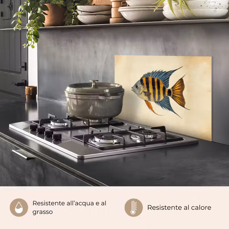 Paraschizzi cucina - Pesce - Tropicale - Strisce - Pinne — 2