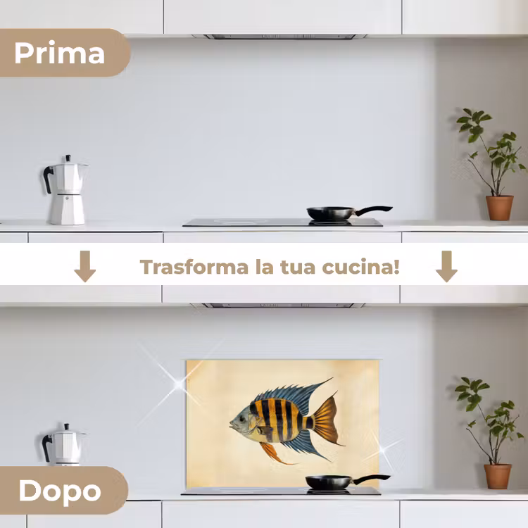 Paraschizzi cucina - Pesce - Tropicale - Strisce - Pinne — 7