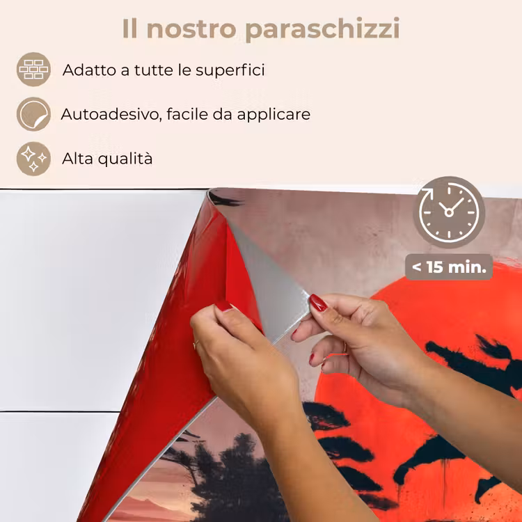 Paraschizzi cucina - Sole - Guerriero - Alberi - Montagne — 4
