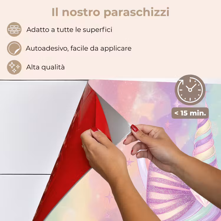 Paraschizzi cucina - Unicorno - Glitter - Arcobaleno - Pastello — 4