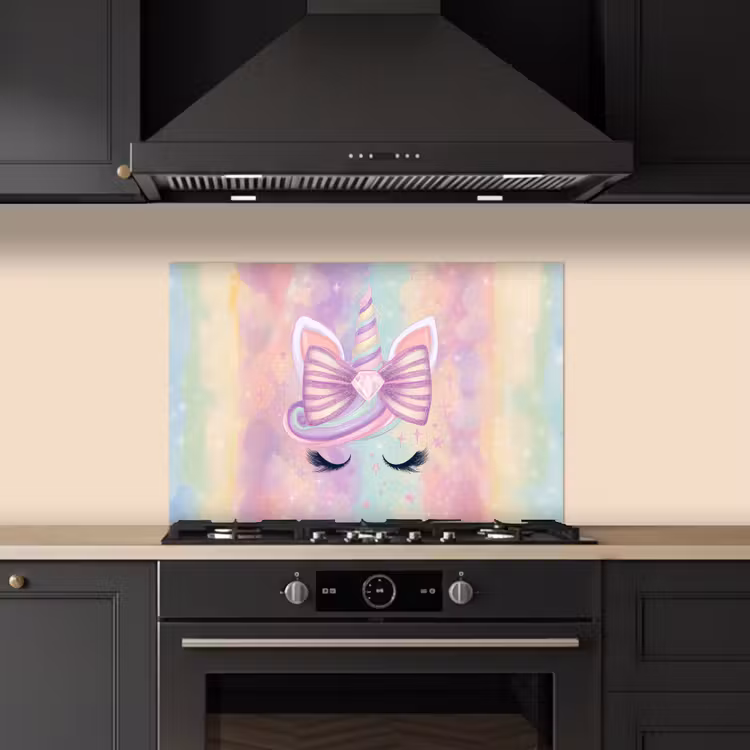 Paraschizzi cucina - Unicorno - Glitter - Arcobaleno - Pastello — 5