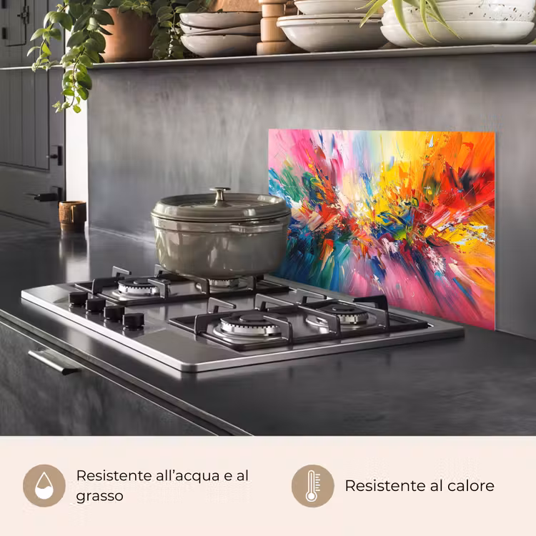 Paraschizzi cucina - Vernice - Colorata - Esplosione — 2