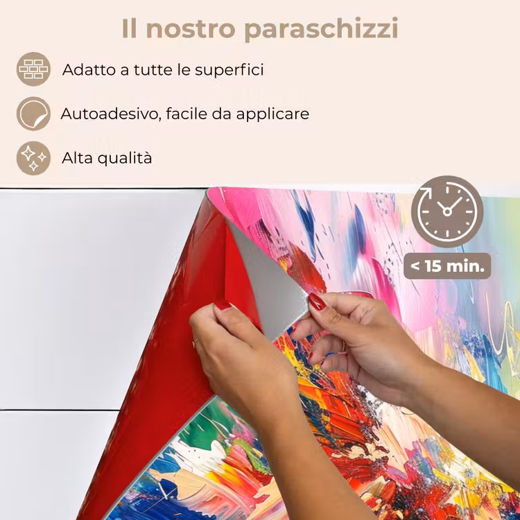 Paraschizzi cucina - Vernice - Colorata - Esplosione — 4