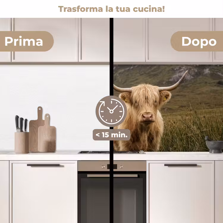 Schienale cucina - Highlander scozzese - Bergen - Campo d'erba — 3