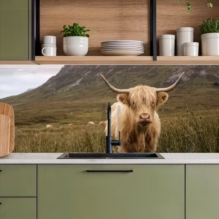 Schienale cucina - Highlander scozzese - Bergen - Campo d'erba — 8
