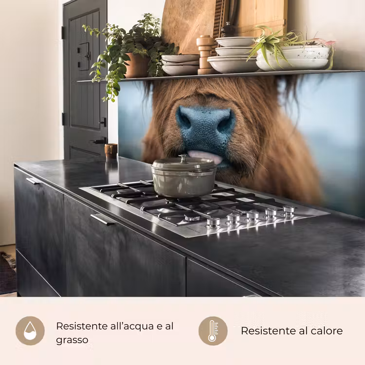 Schienale cucina - Highlander scozzese - Naso - Marrone — 5