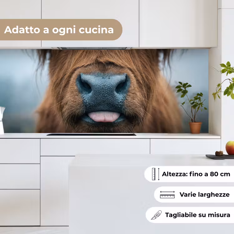 Schienale cucina - Highlander scozzese - Naso - Marrone — 7