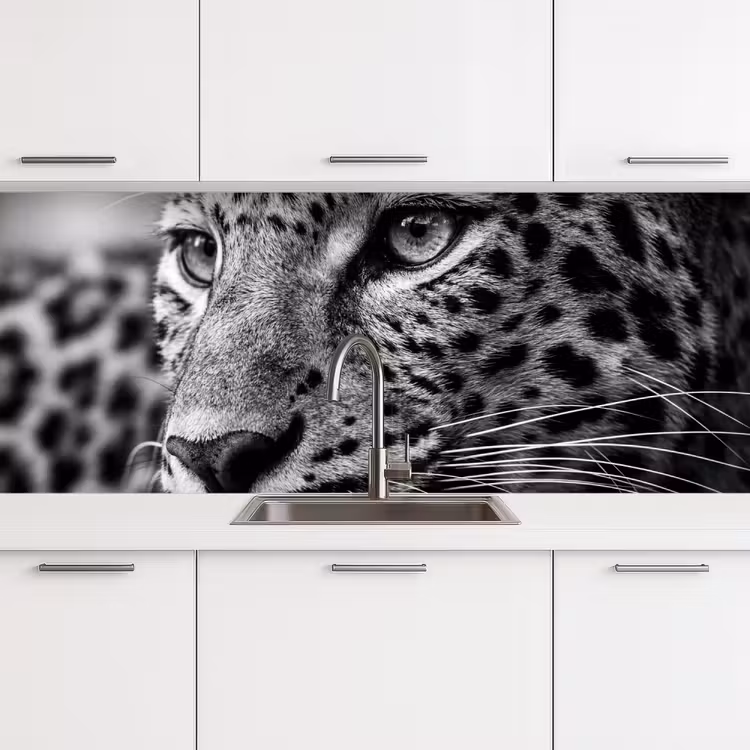 Schienale cucina - Leopardo - Nero - Bianco - Occhio — 4