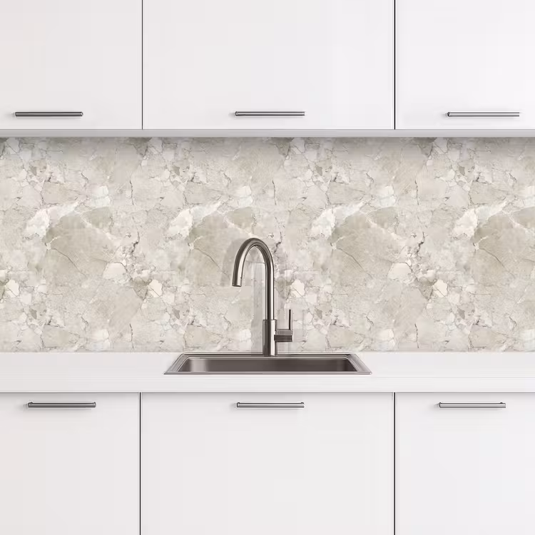 Schienale cucina - Marmo - Grigio - Venature — 4