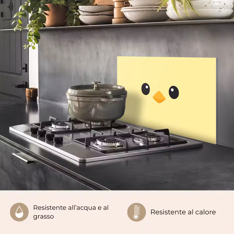 Paraschizzi cucina - Pulcino - Allegro - Giallo - Minimalista — 2