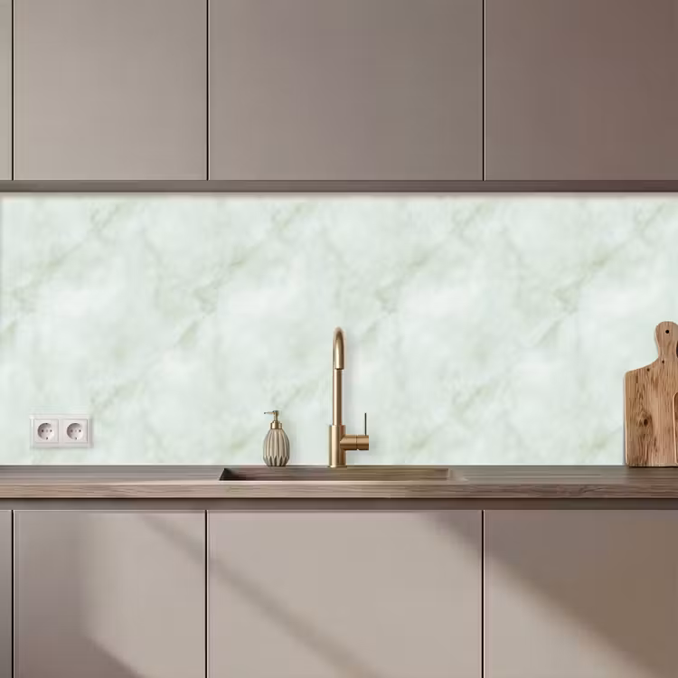 Schienale cucina - Verde - Marmo - Venature fluide — 1