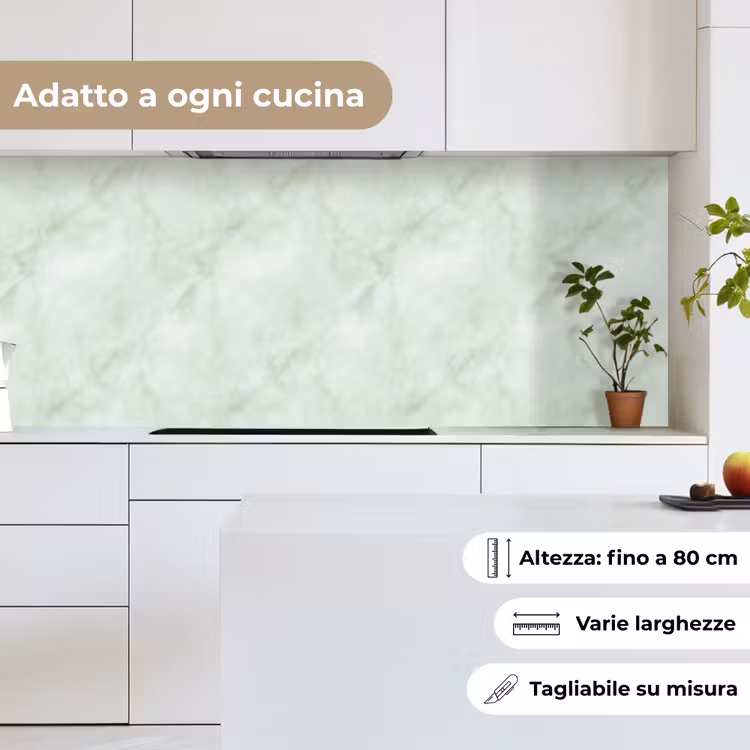 Schienale cucina - Verde - Marmo - Venature fluide — 7