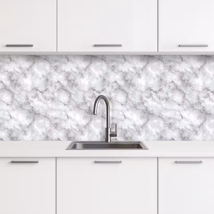Schienale cucina - Grigio - Marmo - Classico - Venature — 4