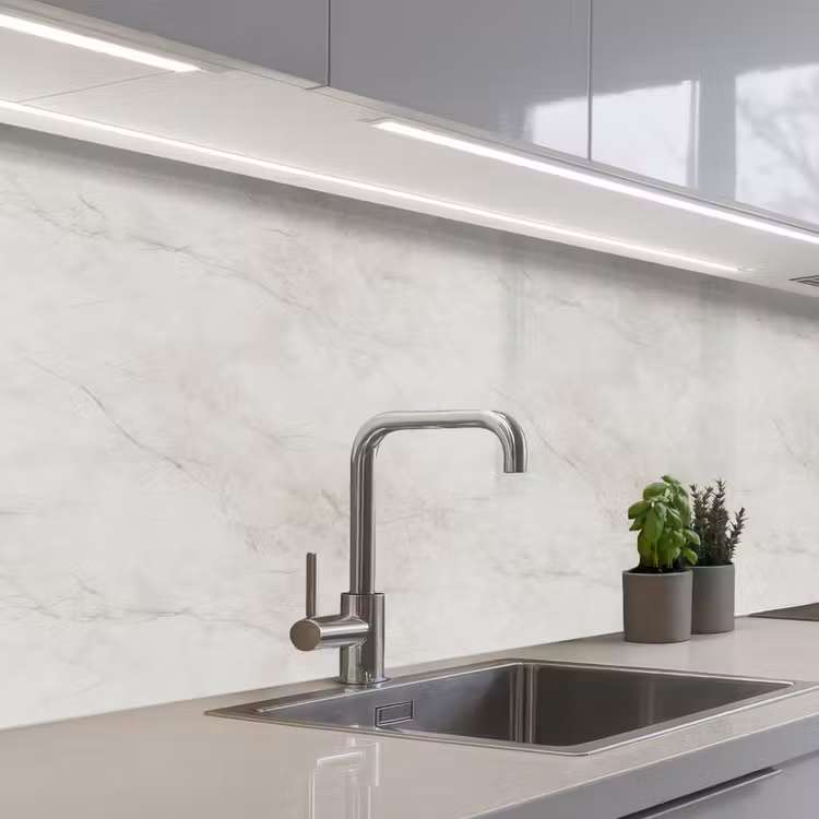 Schienale cucina - Grigio - Marmo - Venature — 2