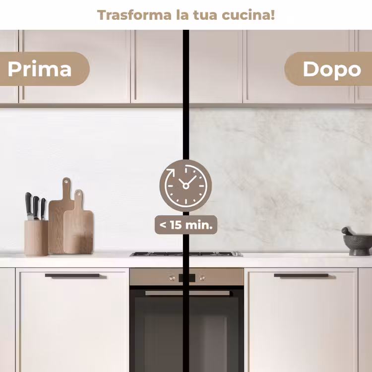 Schienale cucina - Grigio - Marmo - Venature — 3