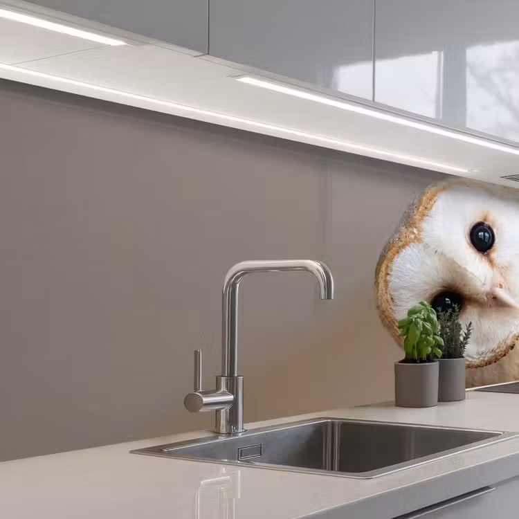 Schienale cucina - Gufo - Marrone - Bianco — 2