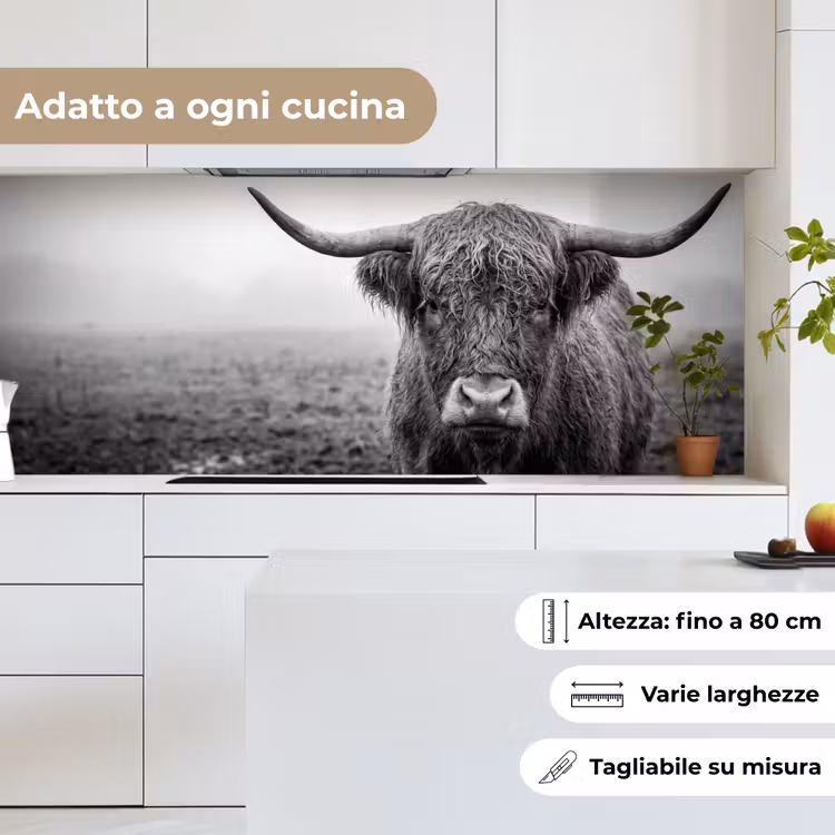 Schienale cucina - Highlander scozzese - Nero - Bianco - Erba — 7