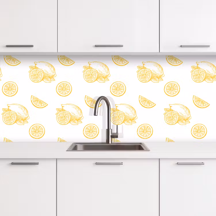 Schienale cucina - Limone - Modello - Giallo — 4