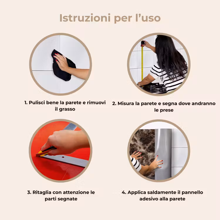 Schienale cucina - Marrone - Oro - Marmo — 9