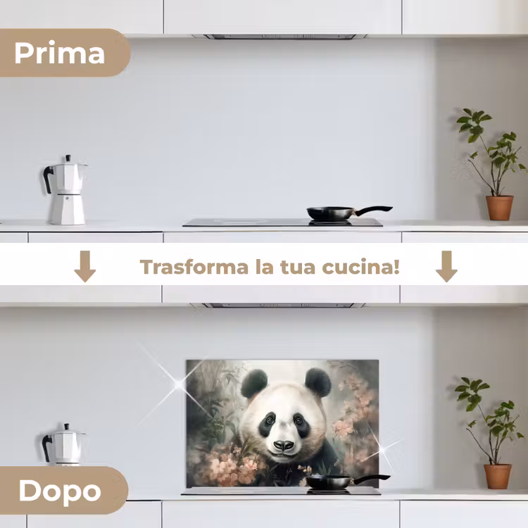 Paraschizzi cucina - Panda - Animali - Piante — 7
