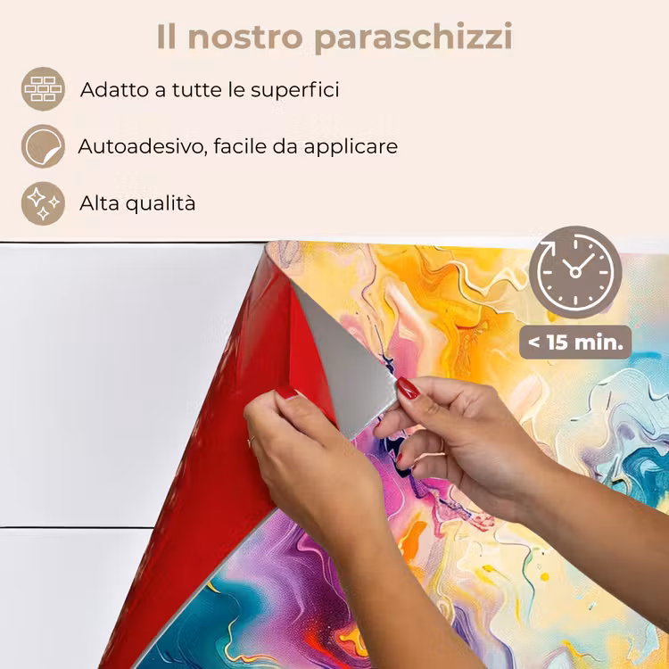 Paraschizzi cucina - Vernice - Colorata - Nero - Colori — 4